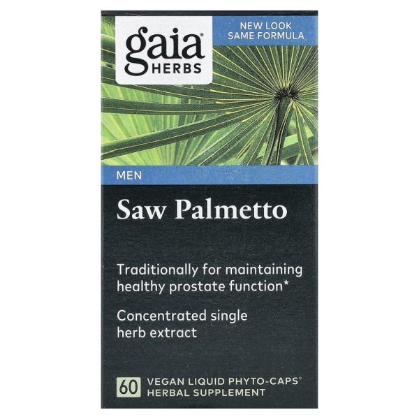 Gaia Herbs, сереноя, для мужчин, 60 веганских капсул Liquid Phyto-Caps