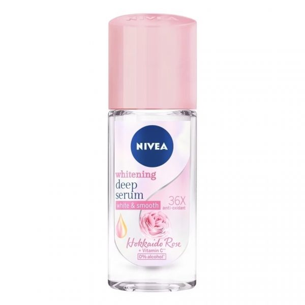 Nivea Serum Roll On Hokkaido Rose 40 Ml. โรลออน ลดเหงื่อ ระงับกลิ่นกาย Оригинал