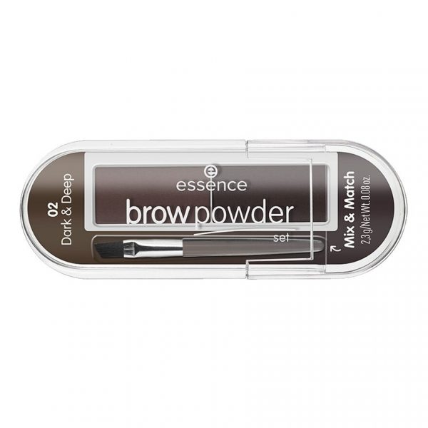 Essence Brow Powder Set 2.3g. 02 Dark Brown Оригинал