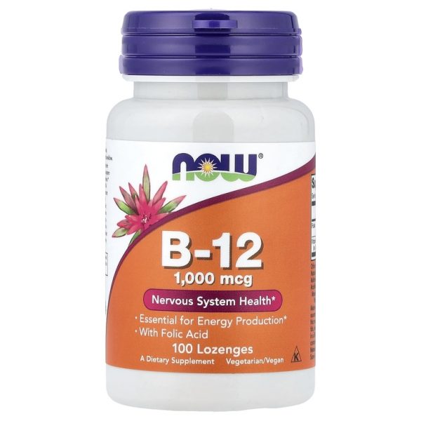 NOW Foods, B-12, 100 пастилок