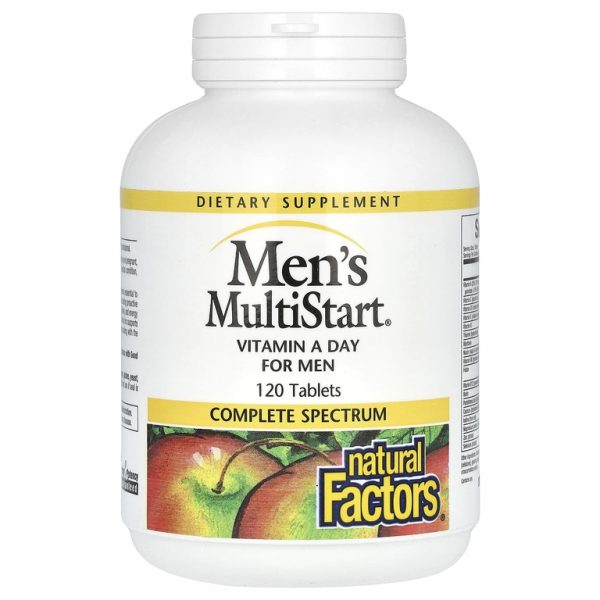 Natural Factors, Men's MultiStart, ежедневные витамины для мужчин, 120 таблеток