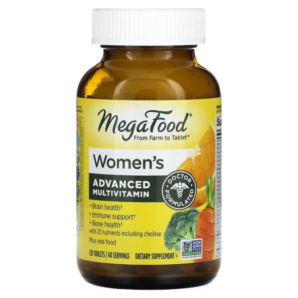 MegaFood, Multi for Women, комплекс витаминов и микроэлементов для женщин, 120 таблеток