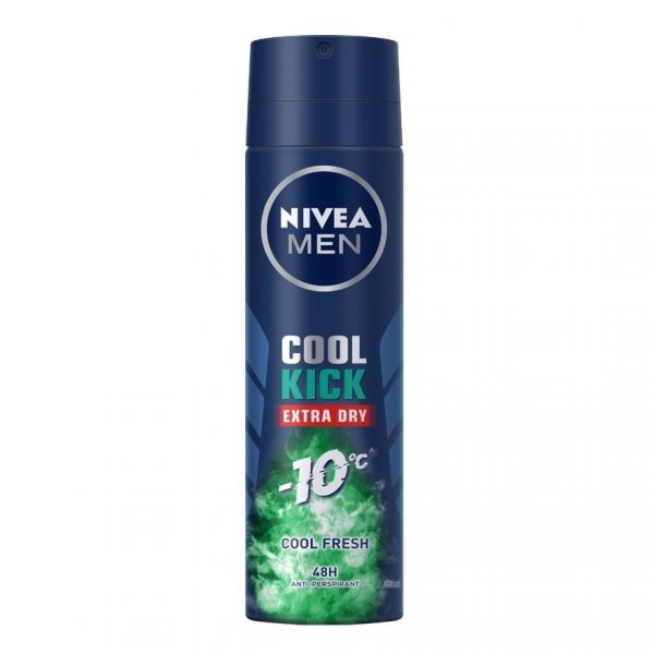 Nivea Men Spray Coolkick Cool Fresh 150 Ml. ผู้ชาย สเปรย์ ระงับกลิ่นกาย Оригинал