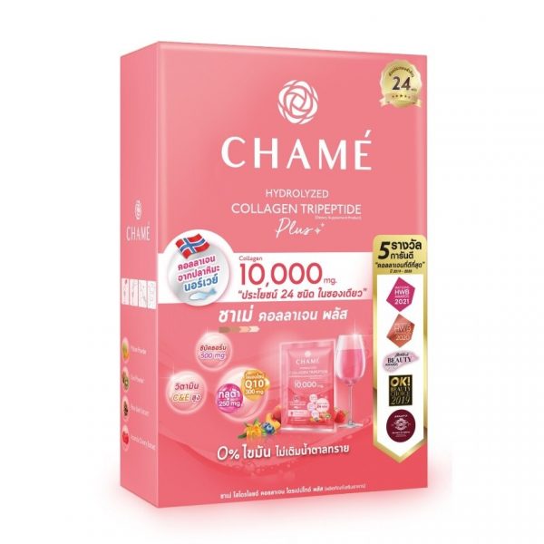 Chame Hydrolyzed Collagen Tripeptide Plus 10000mg  15gx10 Sachet Оригинал