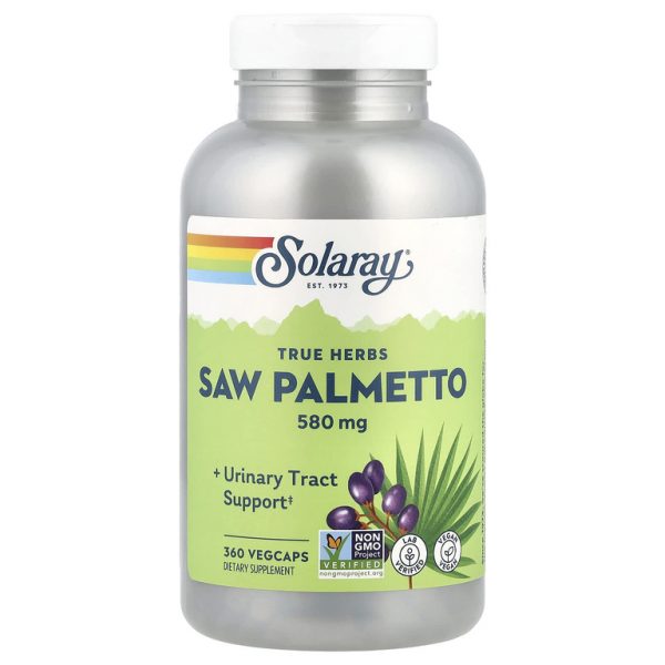 Solaray, True Herbs, сереноа, 580 мг, 360 капсул
