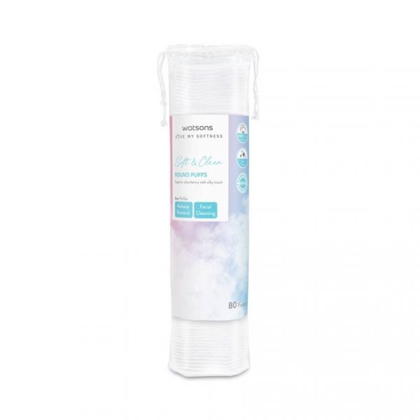 Watsons Round Puffs 80 pcs. Оригинал