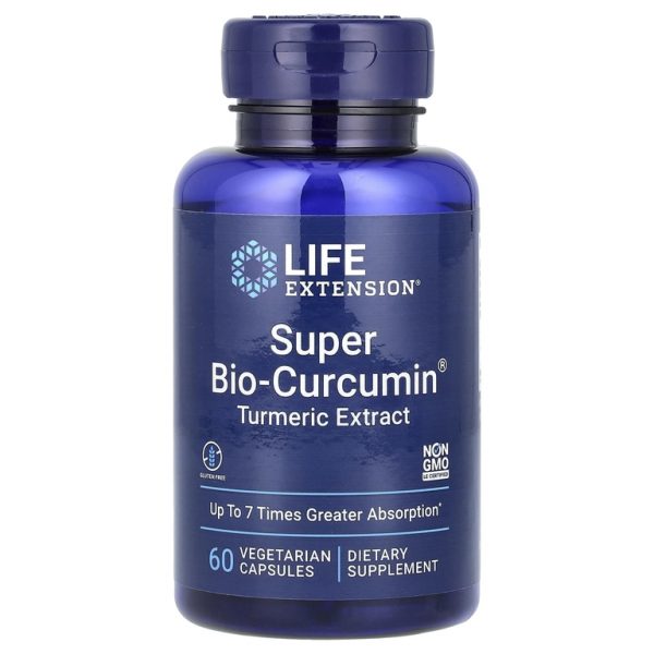 Life Extension, Super Bio-Curcumin, экстракт куркумы, 60 вегетарианских капсул