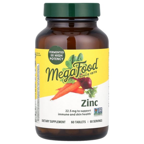 MegaFood, цинк, 60 таблеток