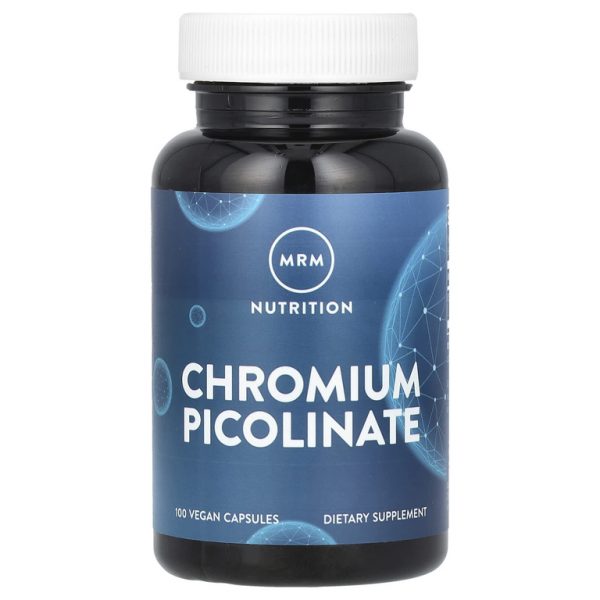 MRM Nutrition, пиколинат хрома, 100 веганских капсул (200 мкг в 1 капсуле)