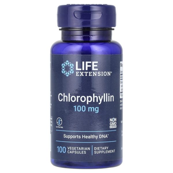 Life Extension, Хлорофиллин, 100 мг, 100 вегетарианских капсул