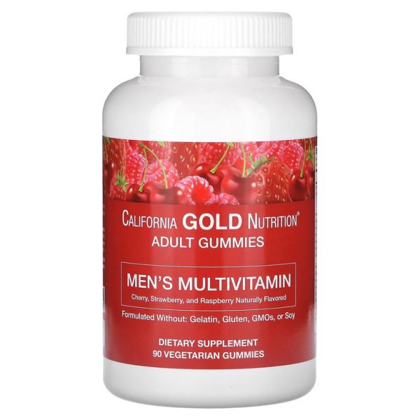 California Gold Nutrition, жевательные мультивитамины для мужчин, ягодно-фруктовый вкус, 90 жевательных таблеток (Товар снят с продажи)