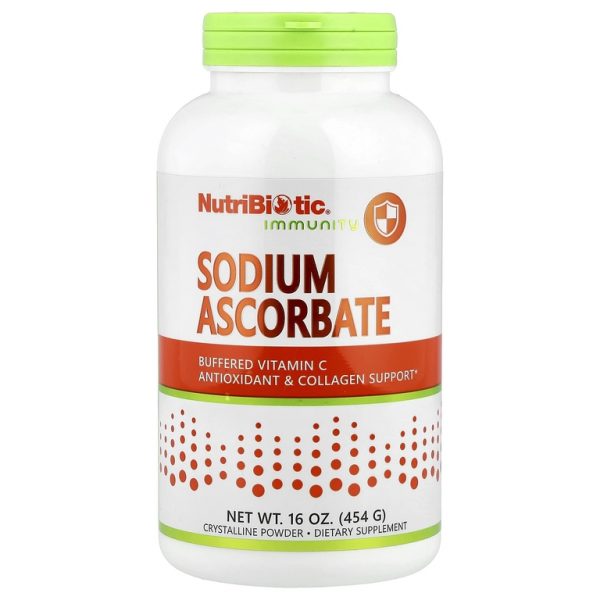 NutriBiotic, Immunity, аскорбат натрия, кристаллический порошок, 454 г (16 унций)