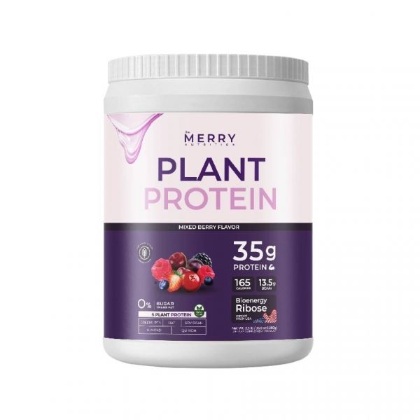 The Merry Nutrition Plant Protein Mixed Berries Flavor 1050 g. Оригинал
