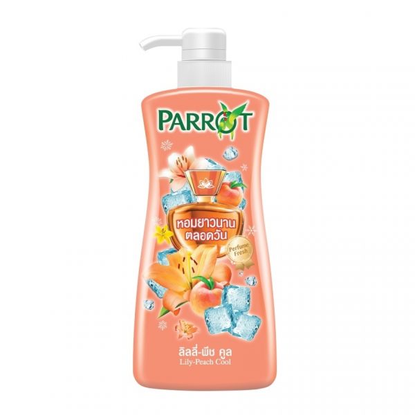 Parrot Shower Cream Lily Peach Cool 450 Ml. เย็นสดชื่น Оригинал