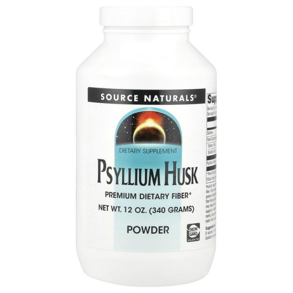 Source Naturals, Порошок из шелухи семян подорожника, 340 г