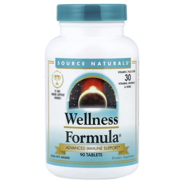 Source Naturals, Wellness Formula, улучшенная поддержка иммунитета, 90 таблеток