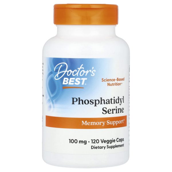 Doctor's Best, фосфатидилсерин, 100 мг, 120 растительных капсул