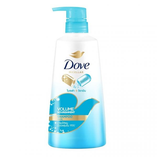 Dove Shampoo Micellar Vitamin Volume Nourishment 430 Ml. แชมพู ผมมีวอลลุ่ม Оригинал