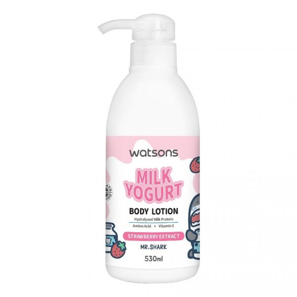Watsons Milk Yogurt Body Lotion Strawberry Extract 530ml.(Mr.Shark) Оригинал