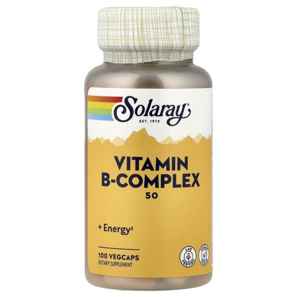 Solaray, B-Complex 50, 100 капсул с оболочкой из ингредиентов растительного происхождения