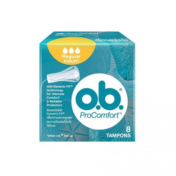 O.B. Pro Comfort Tampons Regualr 8'S ผ้าอนามัยแบบสอด Оригинал