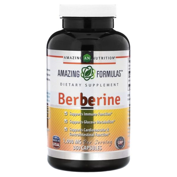Amazing Nutrition, берберин, 360 капсул (500 мг в 1 капсуле)