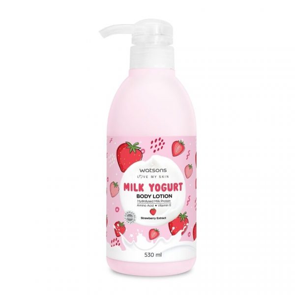 Watsons Milk Yogurt Body Lotion Strawberry Extract 530ml. Оригинал