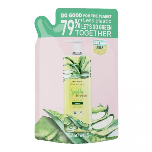 WATSONS SOOTHE  HYDRATE ALOE VERA  LILAC SHAMPOO 650ml Оригинал