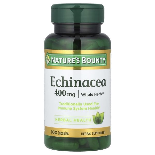 Nature's Bounty, Эхинацея, 400 мг, 100 капсул