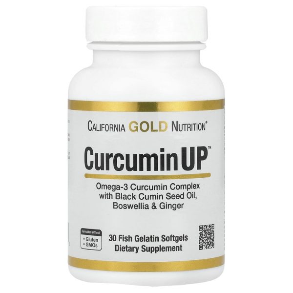 California Gold Nutrition, CurcuminUP™, 30 капсул из рыбьего желатина