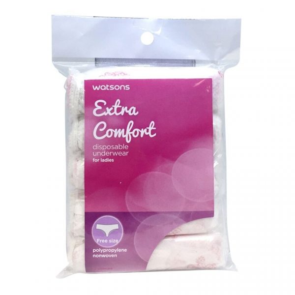 Watsons Extra Comfort Disposable Underwear ( Ladies - Free Size ) 5pcs. Оригинал
