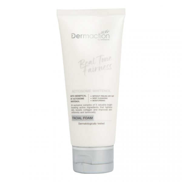 Dermaction Plus By Watsons Real Tone Fairness Facial Foam 100 ml. Оригинал