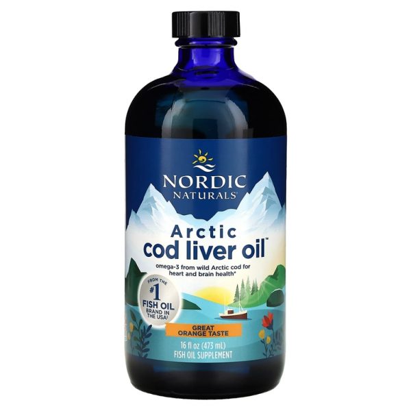 Nordic Naturals, Жир печени арктической трески, апельсин, 1060 мг, 473 мл (16 жидк. Унций)