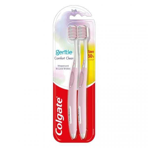 Colgate Toothbrush Gentle Comfort Clean 2'S (Mix Color) Оригинал