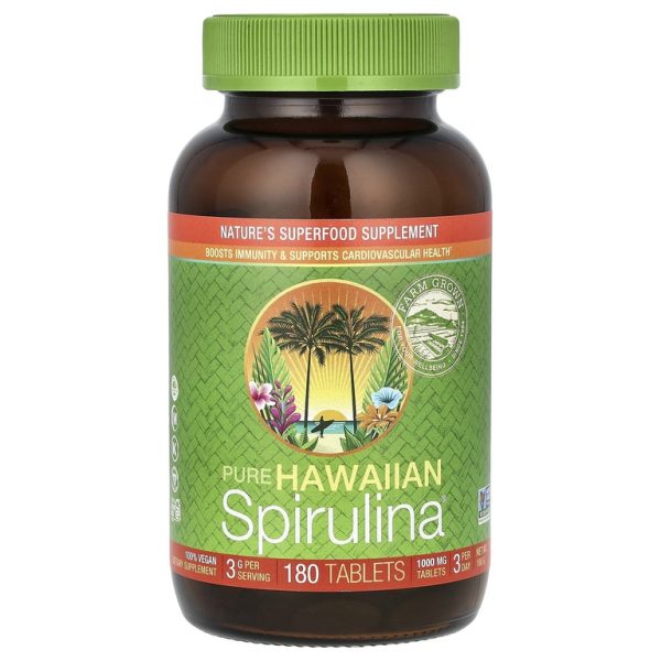 Nutrex Hawaii, Pure Hawaiian Spirulina®, 1000 мг, 180 таблеток
