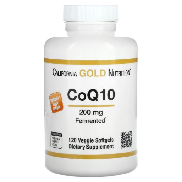 California Gold Nutrition, коэнзимQ10, 200 мг, 120 растительных капсул