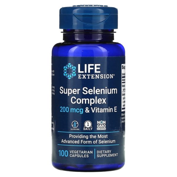 Life Extension, суперкомплекс селена с витамином E, 200 мкг, 100 вегетарианских капсул