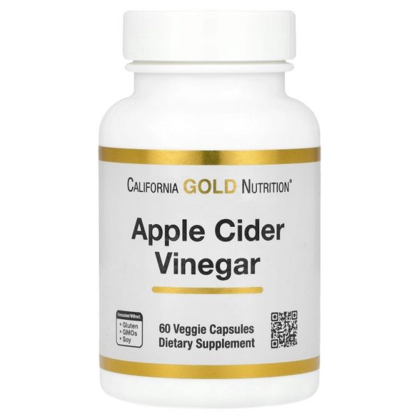 California Gold Nutrition, яблочный уксус, 60 растительных капсул