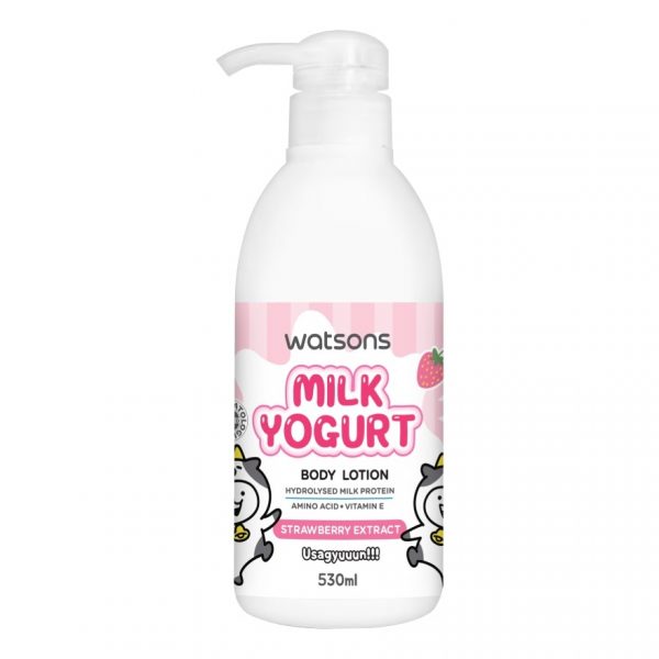 Watsons Milk Yogurt Body Lotion Strawberry Extract 530ml.(Usagyuuuun) Оригинал