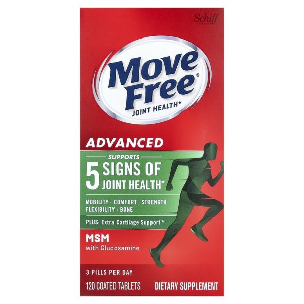 Schiff, Move Free®, здоровье суставов, улучшенная формула, 120 таблеток, покрытых оболочкой