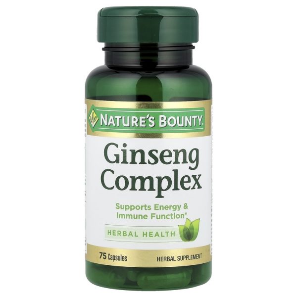 Nature's Bounty, Комплекс с женьшенем, 75 капсул