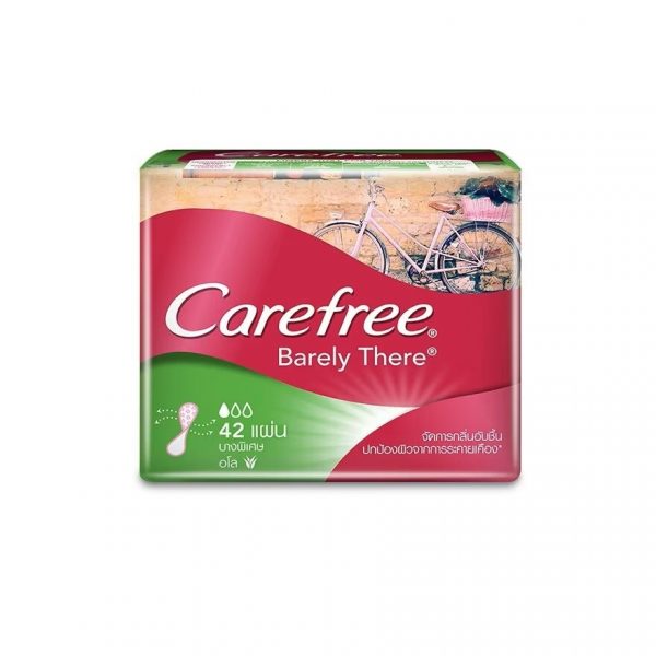 Carefree Barely There Aloe 42'S แผ่นอนามัย Оригинал