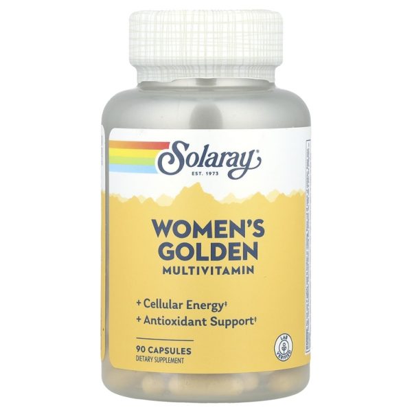 Solaray, Women's Golden Multivitamin, 90 капсул