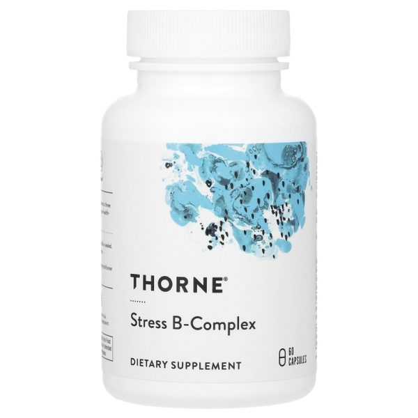 Thorne, комплекс витаминов группы B, против стресса, 60 капсул