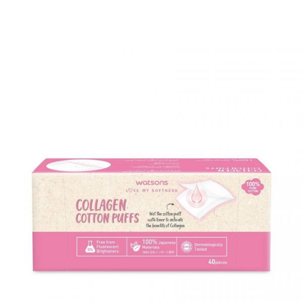 Watsons Collagen Cotton Puffs 40 pcs. Оригинал