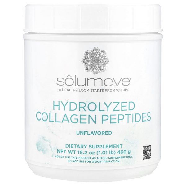 Solumeve, Radiant Beauty, пептиды гидролизованного коллагена, порошок с нейтральным вкусом, 460 г (16 унций, 1 фунт)