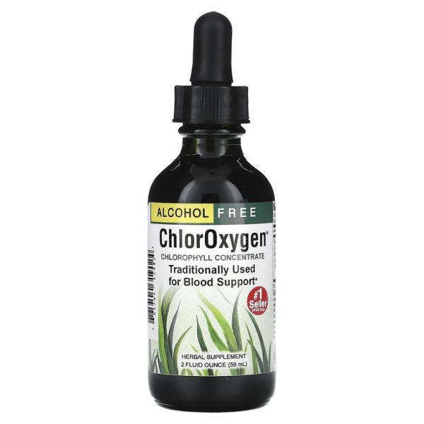 Herbs Etc., ChlorOxygen®, концентрат хлорофилла, без спирта, 59 мл (2 жидк. унции)