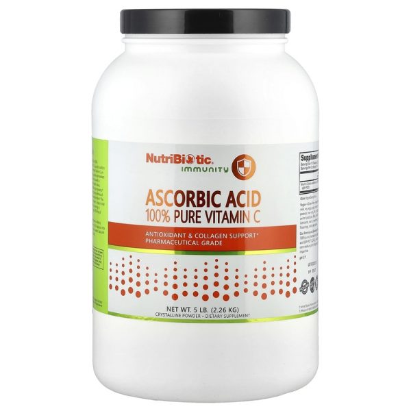 NutriBiotic, Immunity, аскорбиновая кислота, 100% чистый витамин C, кристаллический порошок, 2.26 кг (5 фунтов)