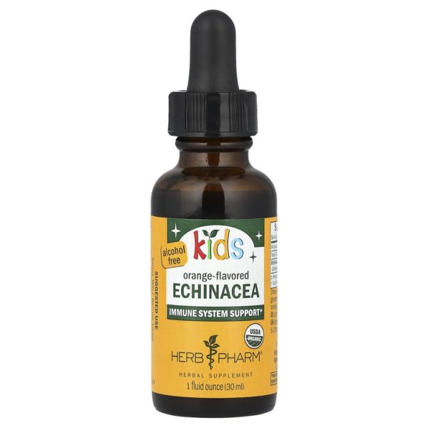 Herb Pharm, эхинацея для детей, без спирта, с апельсиновым вкусом, 30 мл (1 жидк. унция)