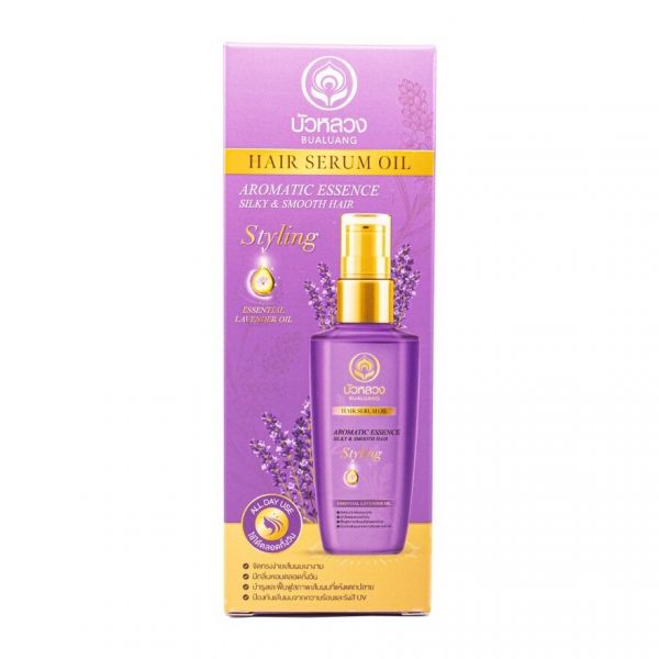 Bualuang Hair Serum Oil For Silky  Smooth (Lavender Essential Oil) 85 Ml. Оригинал